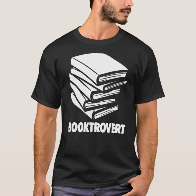 Camiseta Libro Nerd libro Worm Introvert Booktrovert (Anverso)