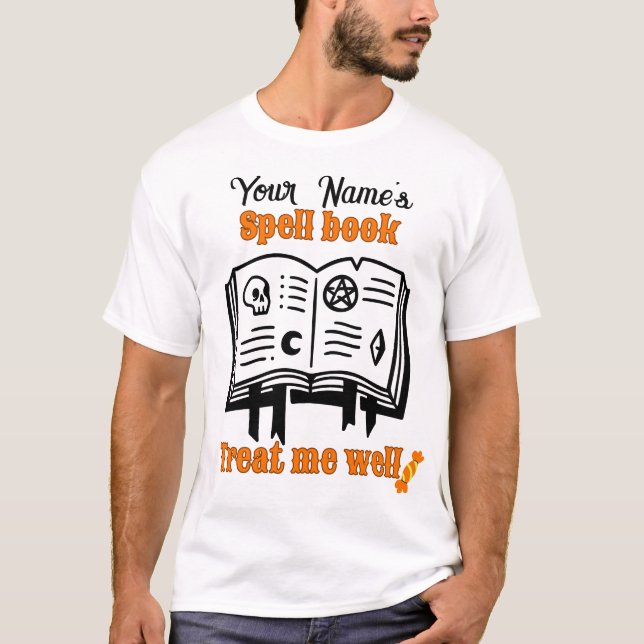 Camiseta libro ortográfico personalizado, tráeme bien Hallo (Anverso)