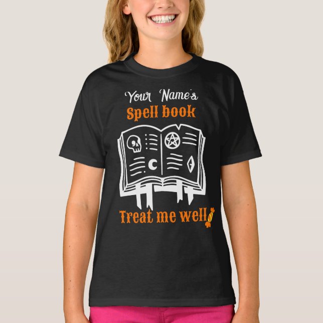 Camiseta libro ortográfico personalizado, tráeme bien Hallo (Anverso)