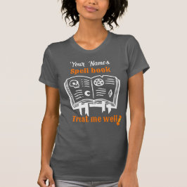 Camiseta libro ortográfico personalizado, tráeme bien Hallo