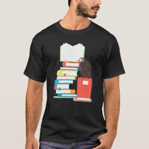 Camiseta Libro Pájaro Leyendo Libros Jardinería