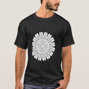 Camiseta Libro para Colorear Flor  1