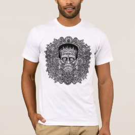 Camiseta Libro para colorear Mandala del Monstruo de Franke