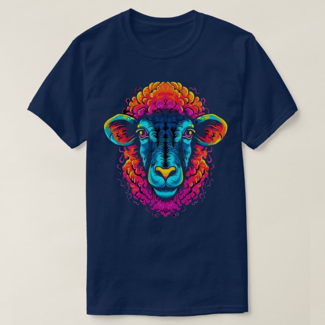 Camiseta Libro para colorear ovejas (Diseño del anverso)