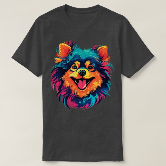 Camiseta Libro para colorear Pomerania (Diseño del anverso)
