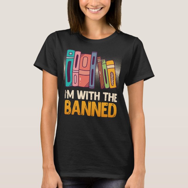 Camiseta Libro que estoy con el librogusano prohibido leyen (Anverso)