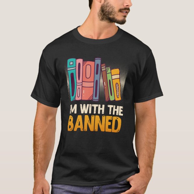 Camiseta Libro que estoy con el librogusano prohibido leyen (Anverso)