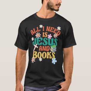 Camiseta Libro Religioso Retro Todo Lo Que Necesito Es Jesú
