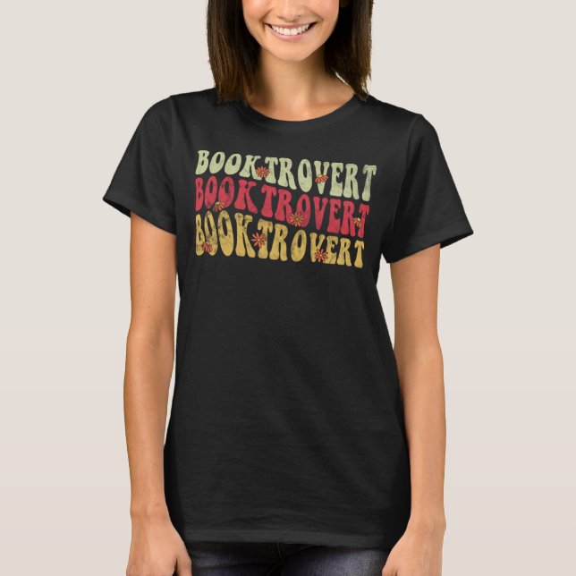 Camiseta Libro Retro de Booktrovert (Anverso)