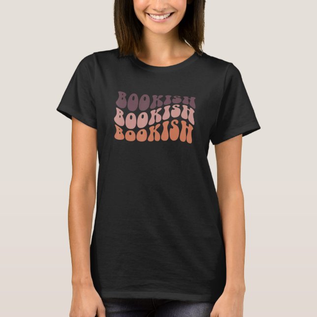 Camiseta Libro Retro Groovy de Lectura Librero Maestro (Anverso)