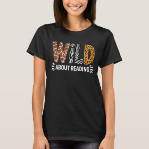 Camiseta Libro Salvaje Sobre Lectura Animal Libro Infantil