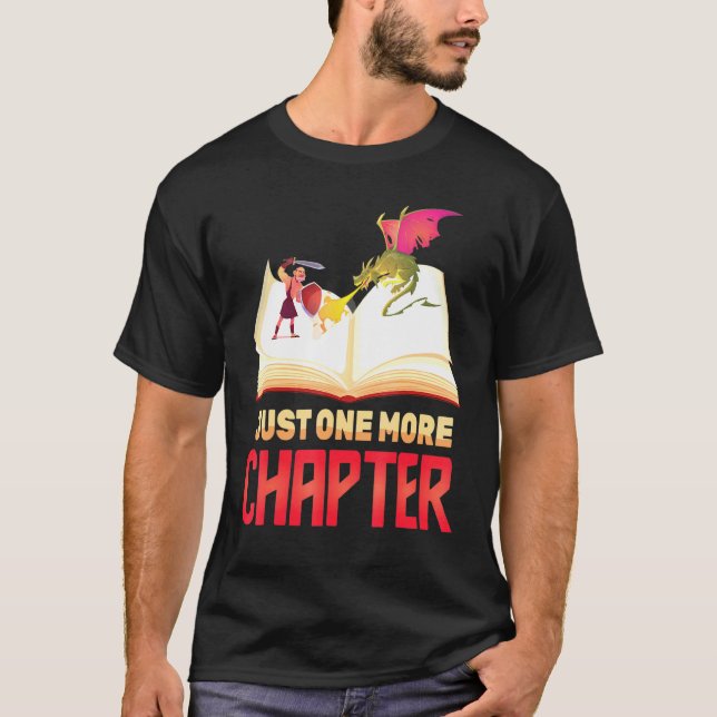 Camiseta Libro Sólo Un Capítulo Más Dragón Novela Knight (Anverso)