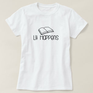 Camiseta Libro Sucede Libro Divertido Amante