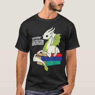 Camiseta Libro Worm Bookworm Dragon leyendo libros T-Shirt 