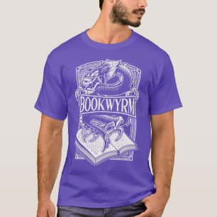 Camiseta Libro Wyrm LibroWyrm Dragon leyendo con mucho dolo