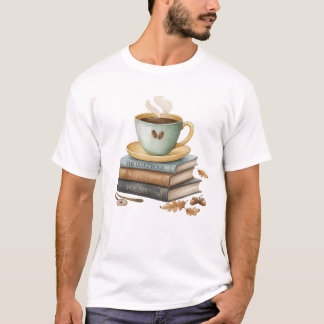 Camiseta Libros Acuarela Acogedores La Hora Tranquila Poesí