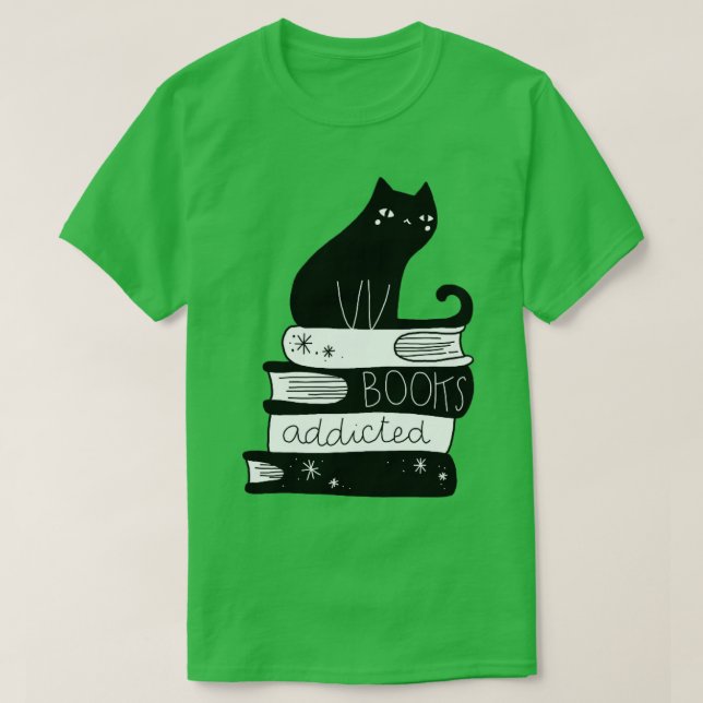 Camiseta libros adictos (Diseño del anverso)