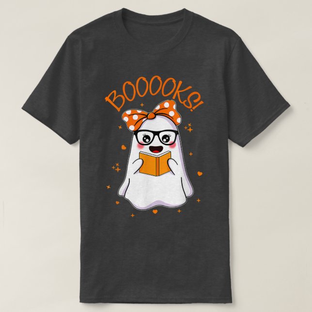 Camiseta Libros adorables libros de la biblioteca de lectur (Diseño del anverso)