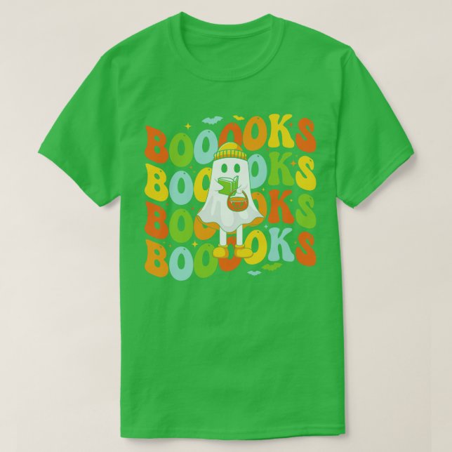 Camiseta Libros adoran a Fantasma leyendo un libro sobre el (Diseño del anverso)