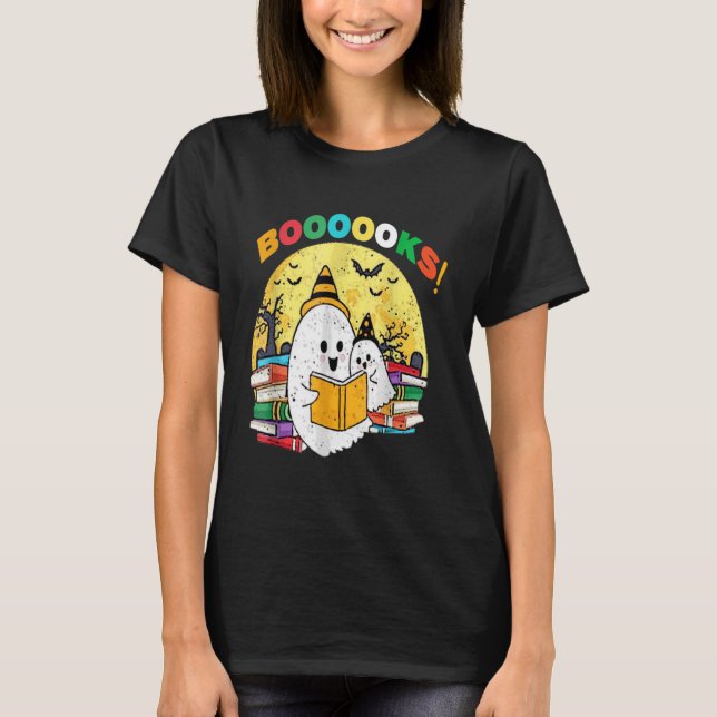 Camiseta Libros albergan divertida biblioteca de libros de  (Anverso)