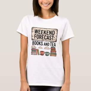 Camiseta Libros antiguos de Rótulo y lectura del té