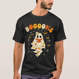 Camiseta Libros Bonitos Fantasma Leer Más Libros Profesor D
