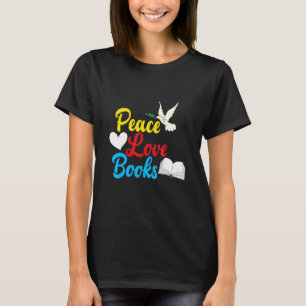 Camiseta Libros de amor de paz Librabrian Bookworm