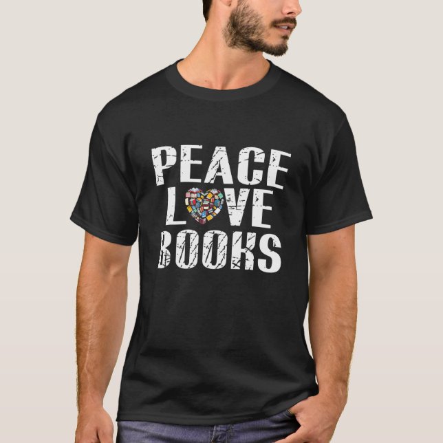 Camiseta Libros de amor por la paz (Anverso)