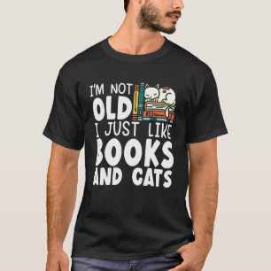 Camiseta Libros De Animales Y Gatos