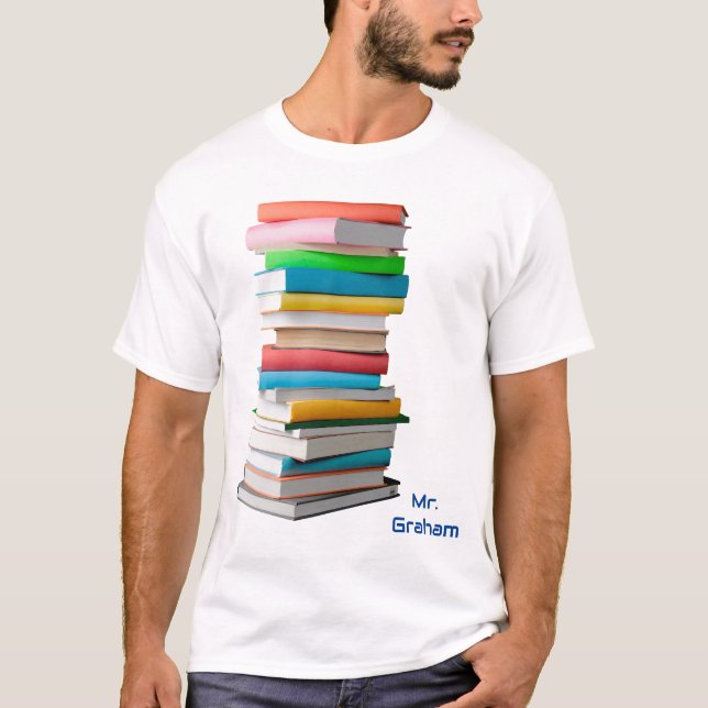 Camiseta Libros de Apreciación del Profesor personalizado c (Anverso)