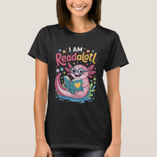 Camiseta Libros de Axolotl Me Encanta Leer Libros Gusano de