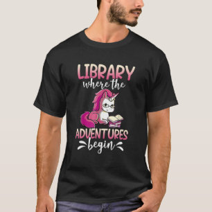 Camiseta Libros De Biblioteca Donde La Aventura Comienza El