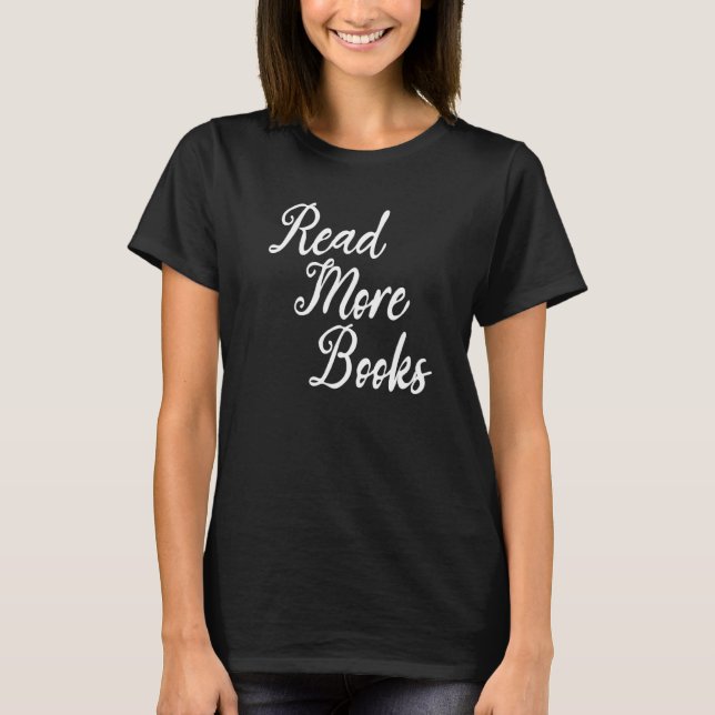 Camiseta Libros de biblioteca Libros de literatura Libros e (Anverso)