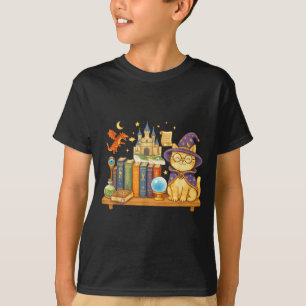 Camiseta Libros de brujas de gatos kawaii lindos