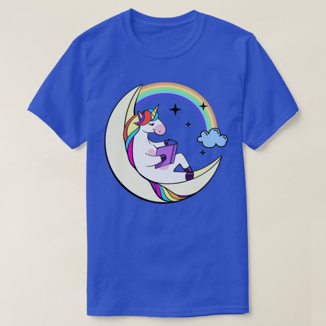 Camiseta libros de caballos mágicos de monicornio lindo (Diseño del anverso)