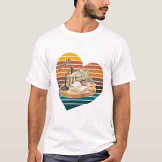 Camiseta Libros de Café Azúcar Morena Rincón de Lectura Ret