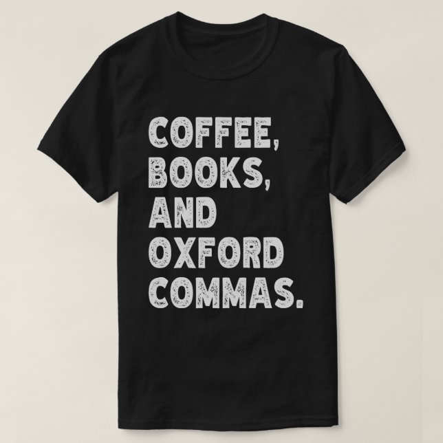 Camiseta Libros De Café Y Graciosos Profesores De Guay De O (Diseño del anverso)