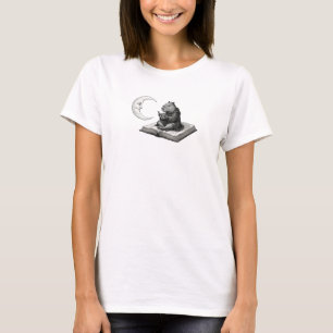 Camiseta Libros de Capybara Retro Moon, Amor por la Astrolo