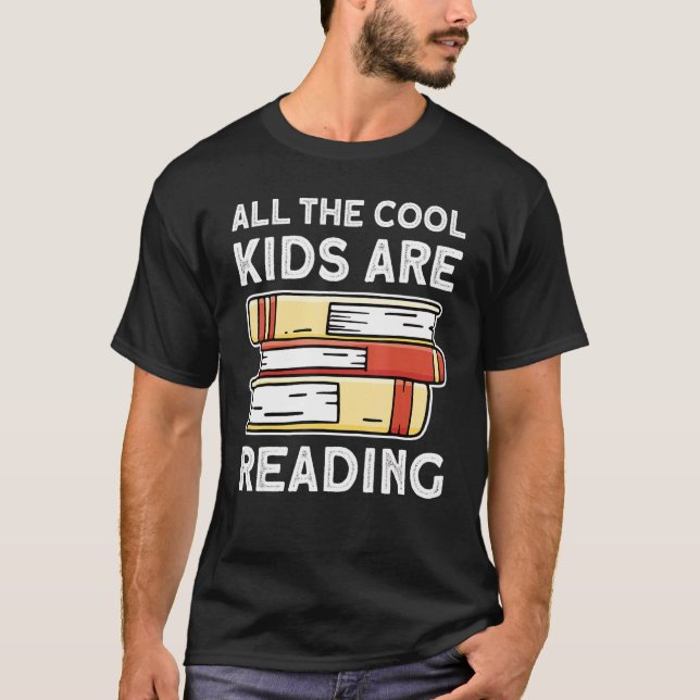 Camiseta Libros De chicas Y Niños Para Leer Todos Los Niños (Anverso)