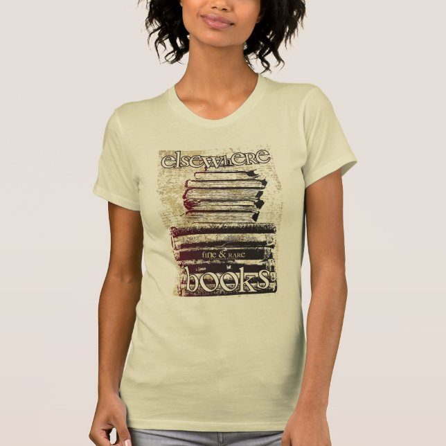 Camiseta Libros de Elsewhere (Anverso)