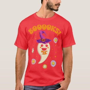 Camiseta Libros de fantasmas bonitos leyendo libros de bibl