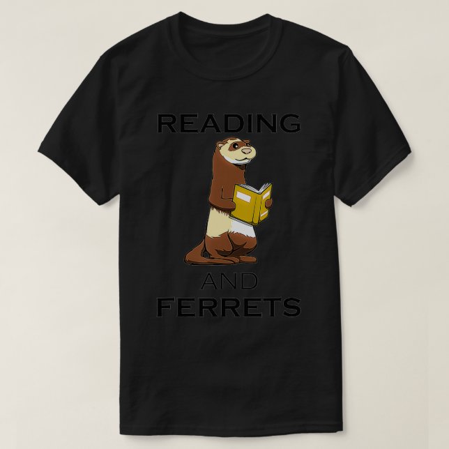 Camiseta Libros de Ferret y de Lectura Cuidan Diciendo Rode (Diseño del anverso)