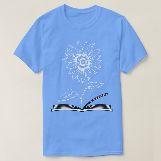 Camiseta Libros de flores 7 (Diseño del anverso)