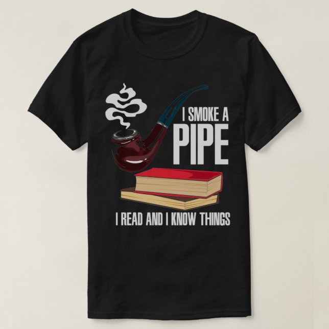 CAMISETA LIBROS DE FUMADORES DE TUBERÍAS (Diseño del anverso)