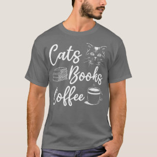 Camiseta Libros De Gatos Café Reservo Lover Bookworm Cat Lo
