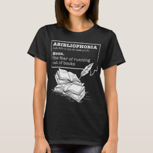 Camiseta Libros de gusanos de biblioteca de definición de 