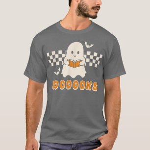 Camiseta Libros de Halloween adoran libro fantasma leyendo