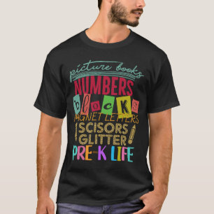 Camiseta Libros de imágenes: los números bloquean la vida a