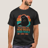 Libros de lectura de gato retro evita que la gente