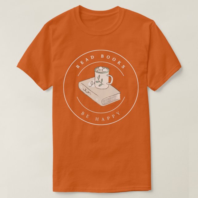 Camiseta Libros de lectura de té para beber 5 (Diseño del anverso)